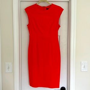 Bright coral/orange Banana Republic dress. Size 6